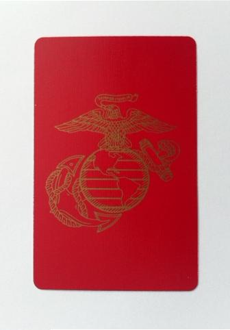 Playing Cards: Red with Gold Eagle Globe and Anchor