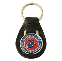 Key Chain, Leather Marine Corps