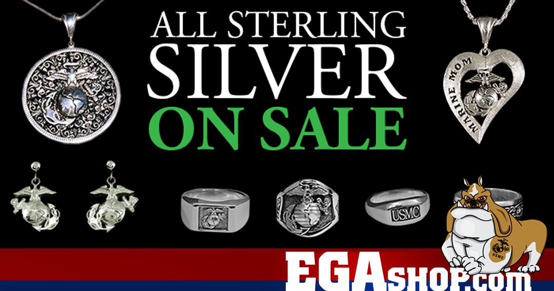Marine Corps Sterling Silver Jewelry ON SALE