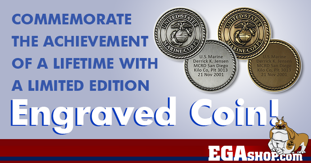 MARINE CORPS CUSTOM ENGRAVED COINS