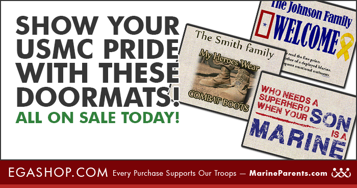 Marine-themed DOORMATS ON SALE!