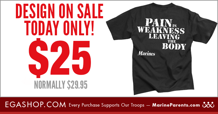 Sale for Marine Corps Family Day at the EGA Shop