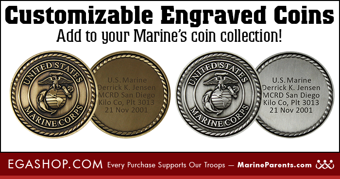 Sale for Marine Corps Family Day at the EGA Shop