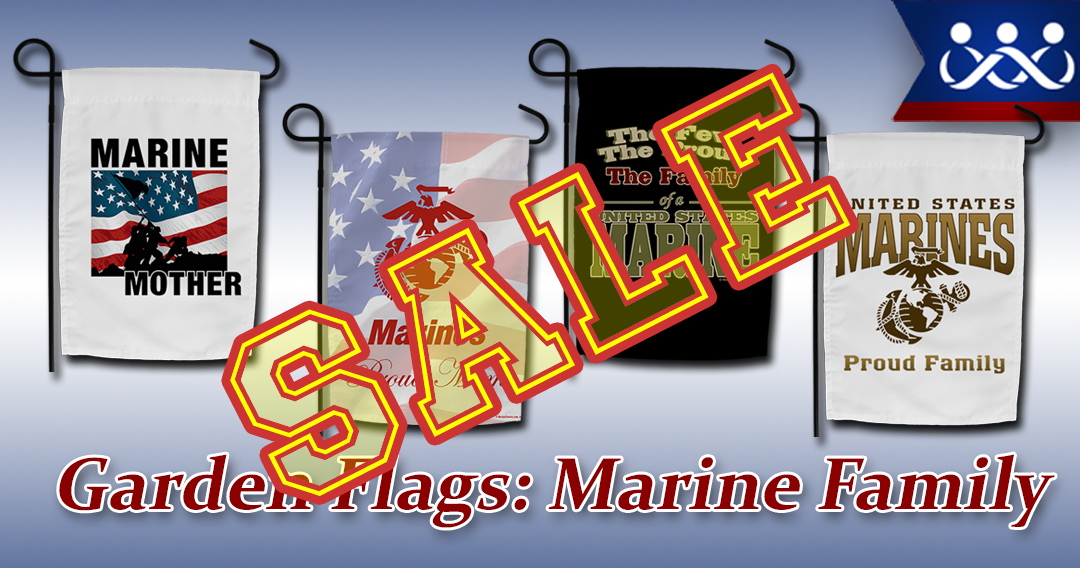 SALE on Marine Corps Family Garden Flags