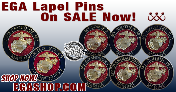 EAGLE, GLOBE, and ANCHOR FAMILY LAPEL PINS