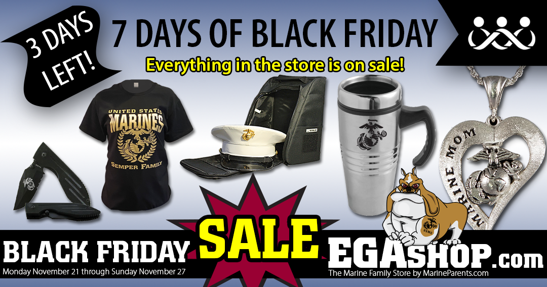 This IS Black Friday! Only 3 Days Left to Save on Marine Corps Gifts & Clothing!