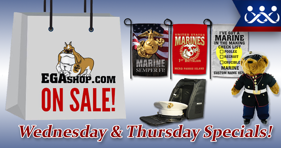 Sale on Marine Corps T-Shirts at the EGA Shop