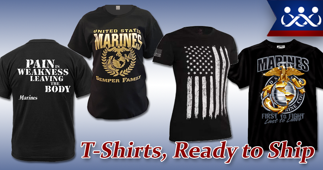 Sale on Marine Corps T-Shirts at the EGA Shop