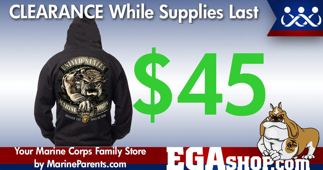 Clearance Marine Corps Dogs of War Hoodie