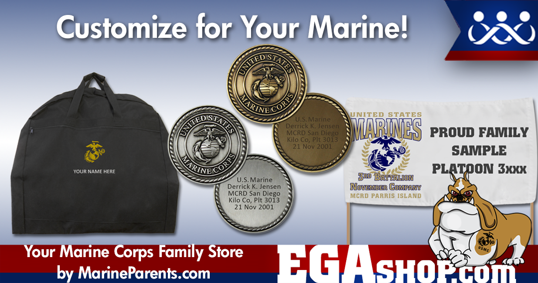 Sale for Marine Corps Family Day at the EGA Shop