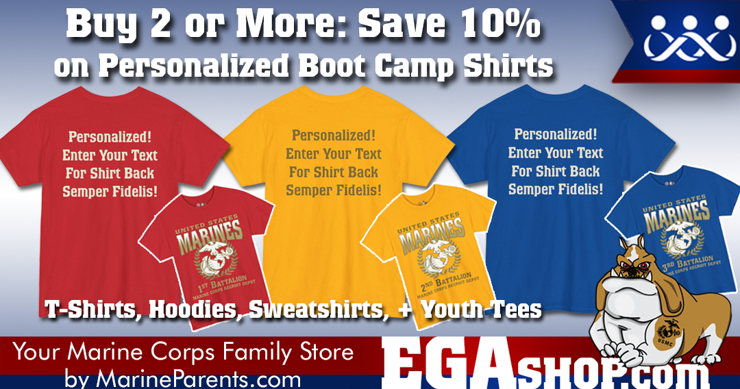 Sale for Marine Corps Family Day at the EGA Shop