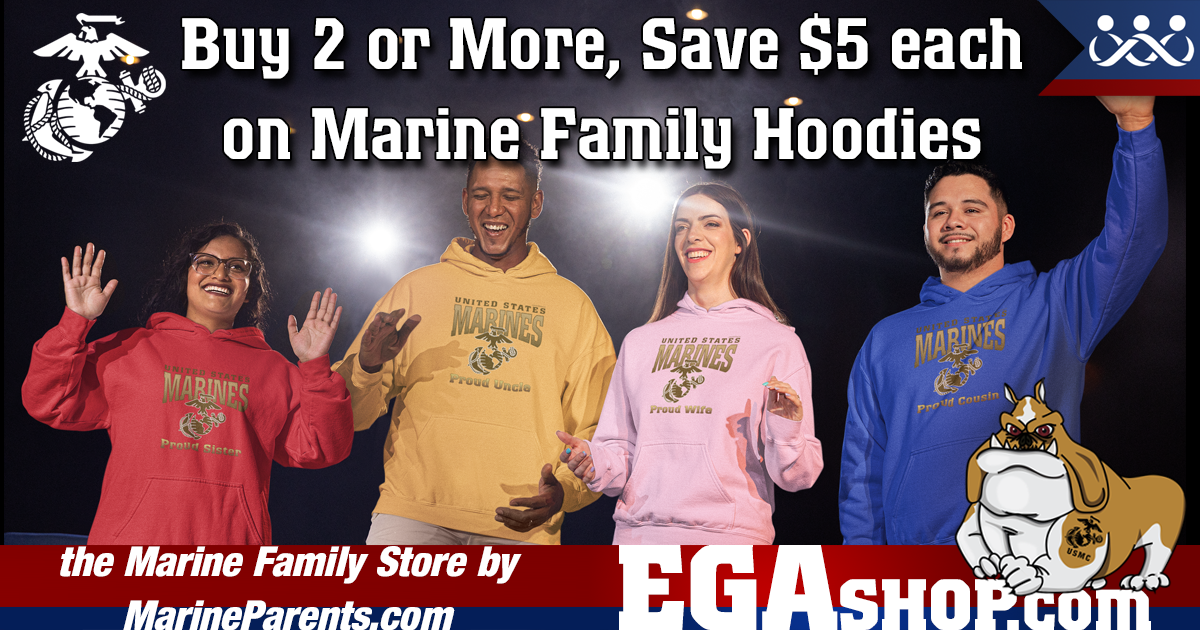Sale for Marine Corps Family Day at the EGA Shop