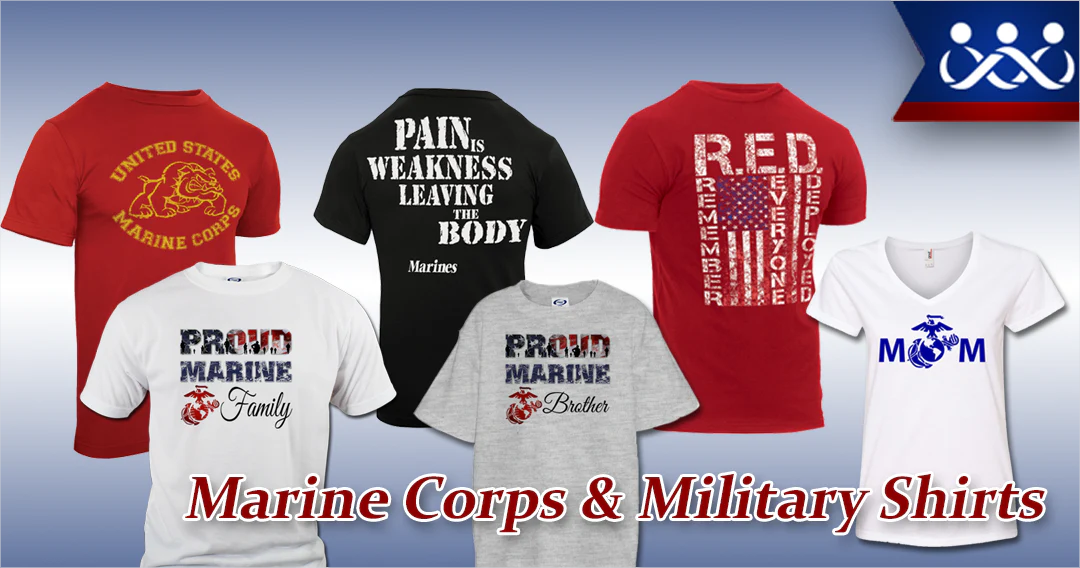 Sale on Marine Corps T-Shirts at the EGA Shop