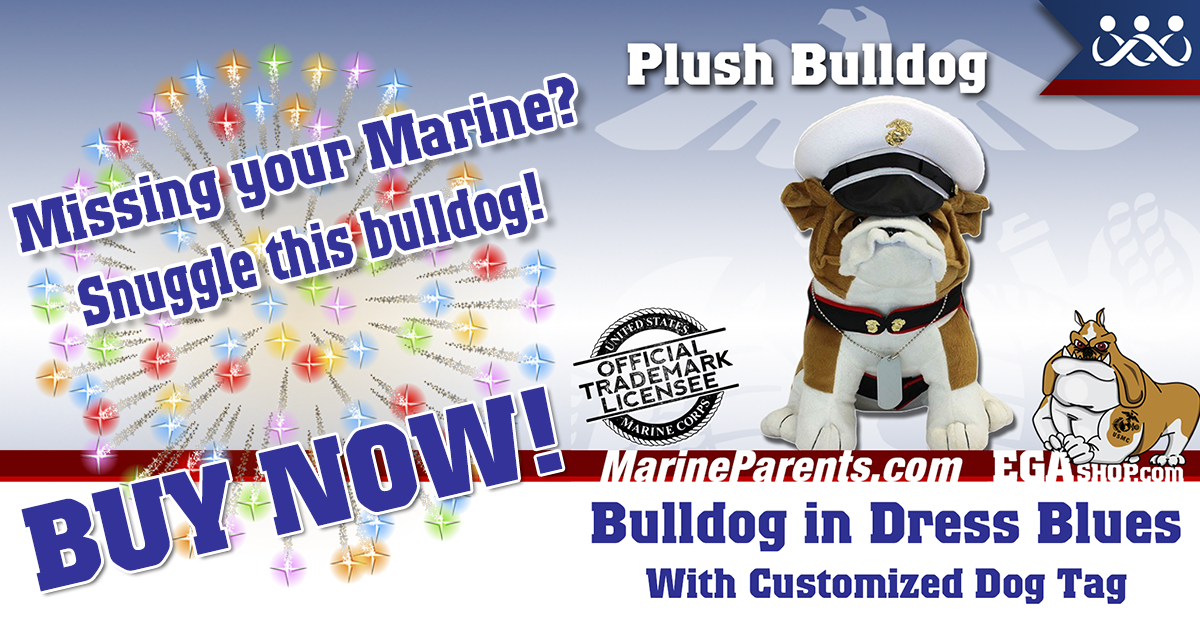 DRESS BLUE PLUSH BULLDOG