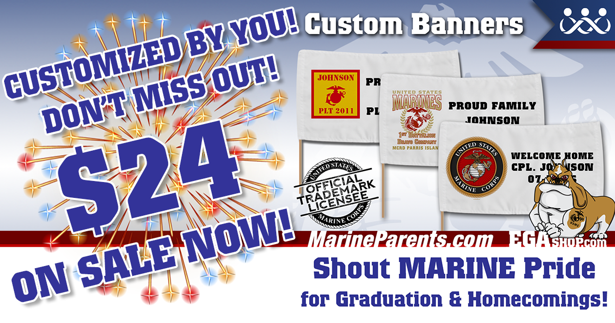 USMC GRADUATION BANNERS ON SALE!