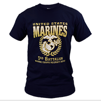  Standard T-Shirt: 3rd Recruit Btn (Navy)