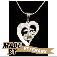 _Necklace, Marine MOM Heart Design