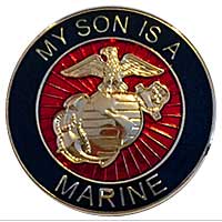 EGA Lapel Pin: My Son is a Marine
