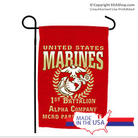 Garden Flag: Recruit Family, 1st Btn (PI or SD)