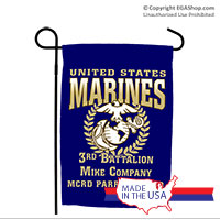 Garden Flag: Recruit Family, 3rd Btn (PI or SD)