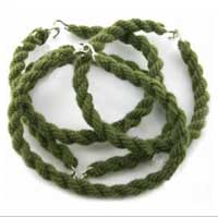 Boot Bands: Green Elastic Trouser Blousers