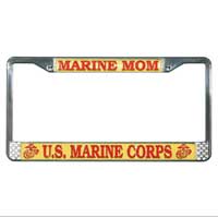 License Plate Frame: Marine Mom
