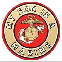 Decal, EGA My Son Is A Marine